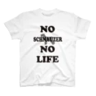 イチゴキカクのNO SCHNAUZER NO LIFE 티셔츠