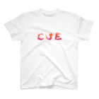 CUE_のCUE...? red スタンダードTシャツ