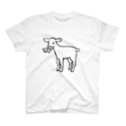 ふとんにおぼれるのイライラを食べてくれるヤギ 티셔츠