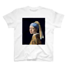 art-standard（アートスタンダード）のヨハネス フェルメール（Johannes Vermeer） / 真珠の耳飾りの少女(The Girl with a Pearl Earring) 1665 スタンダードTシャツ