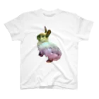 🐇のんくく🐇(❤️くろえ君❤️)の虹色　うさぎ スタンダードTシャツ