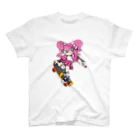 NerdCatHoodiesのNerdCatHoodies SK8 girl 5 スタンダードTシャツ