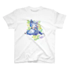 睦月の水彩にゃんこ Regular Fit T-Shirt