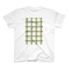 ten maru sikaku designのチェックみどりあらめ Regular Fit T-Shirt