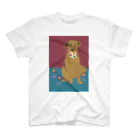 DOG DOG DOGのボール遊び　茶犬 スタンダードTシャツ