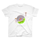 ☆指星人☆YUBI基地のペンギン スタンダードTシャツ