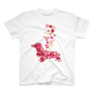 chicodeza by suzuriの可愛いハートのふりかけダックス Regular Fit T-Shirt
