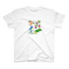 leap flower.の民画・花鳥図 Regular Fit T-Shirt