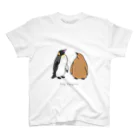 ゆずぽんずのオウサマペンギン親子 スタンダードTシャツ