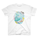 torisun shop (SUZURI)のきらきら海のなかまのエコバッグ スタンダードTシャツ