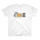 ゆるあにまるの子犬集合　文字無しver スタンダードTシャツ