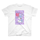 obosa_DENS/SABEAR_shop ＠SUZURIのおすわりマオちゃん_ウエア Regular Fit T-Shirt