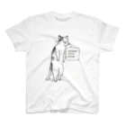 AmuAmu shopのおさかな買ってきてねこ Regular Fit T-Shirt