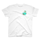 鎌倉のご当地キャラぶったくんのsurf Butta-kun(green) スタンダードTシャツ