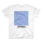 PCD Japan スーベニアショップのPCD Japan 2021 スーベニアTシャツ 【Designed by 100pHz ver.】 スタンダードTシャツ