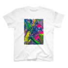 kaminotsubasaのFluorescent color girl Regular Fit T-Shirt