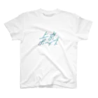 小太りの上京ボーイズ 水色ロゴ スタンダードTシャツ