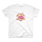 ゆきんこのハート抱きしめねこ Regular Fit T-Shirt