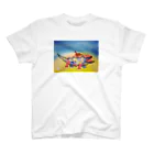 【全盲の絵描き】オバケのタムタムの【全盲の画家】ことりとワニ スタンダードTシャツ