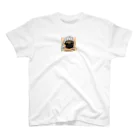 パグ PUG ぱぐ  OHMAI GALLERYのPUG-パグ-ぱぐ　リアルパグ-1 ワンポイントTシャツ Regular Fit T-Shirt