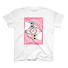 しののゆるい系の猫-もも色- スタンダードTシャツ