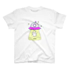 yukiusastudioのうさぎちゃんとUFO（パープル） Regular Fit T-Shirt