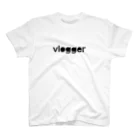 vlogger_Tamosanpoのvlogger_Tシャツ（黒文字ver2） Regular Fit T-Shirt