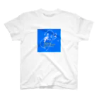 gk_Breath.のボックスロゴ。(Blue) Regular Fit T-Shirt