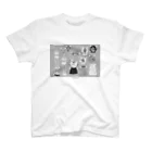 flower and bayerのpaper doll "flower" スタンダードTシャツ