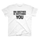 くらげの1984年 BIG BROTHER （黒文字） Regular Fit T-Shirt