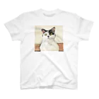 猫ねむりzzz..の鼻ブチ猫ちゃんスケッチ風 Regular Fit T-Shirt