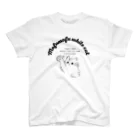 magao-nekoの白いもふもふの猫 Regular Fit T-Shirt