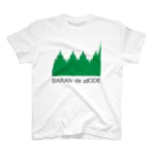 Baranの緑のバラン細いロゴ付き スタンダードTシャツ