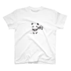 aiart aimiのレトロパンダちゃんとブーケ Regular Fit T-Shirt