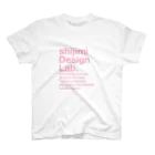 しじみデザインラボラトリーのしじみデザインラボラトリーロゴピンク スタンダードTシャツ