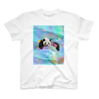 𝙈𝙊𝙈𝙊'𝙨 𝙎𝙝𝙤𝙥のホログラム & レトロpanda-03 スタンダードTシャツ