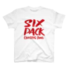 グラフィンのSIXPACK COMING SOON シックスパックはもうすぐ スタンダードTシャツ