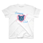 IENITY　/　MOON SIDEの【MOON SIDE】 Creepy Cat #Pink*Blue スタンダードTシャツ