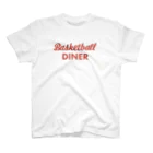 Basketball DinerのBasketball Diner ロゴタイプ赤 Regular Fit T-Shirt