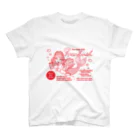 onion.vcのSea Side Cafe Mermaid  (red) スタンダードTシャツ