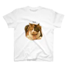猫カフェ ぶぅたんグッズショップの仏のような寝顔のトコちゃん スタンダードTシャツ