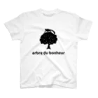 arbre du bonheurのarbre du bonheur ロゴ ブラック Regular Fit T-Shirt