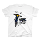 メッセージTシャツが好き♪の紺色の小型バイクでツーリング01 Regular Fit T-Shirt