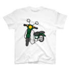 メッセージTシャツが好き♪の深緑色の小型バイクでツーリング01 Regular Fit T-Shirt