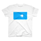 ナチュラルスタイル工芸部のお店　SUZURI店のMandelbrot: Type Blue Regular Fit T-Shirt