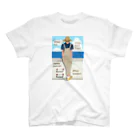 キッズモード某の海と麦わら帽の青年 Regular Fit T-Shirt
