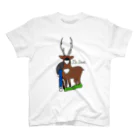 ちゃんぽんのおみせのMr.Deer 文字あり スタンダードTシャツ