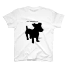 虹色PLUSのジャックラッセルテリア 犬のシルエット Regular Fit T-Shirt