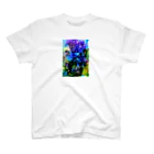 あおいろどりのあおいろどり　アルコールインクアート スタンダードTシャツ