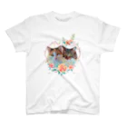 猫カフェラグドール（大阪難波）の猫カフェラグドールみらめるflower スタンダードTシャツ